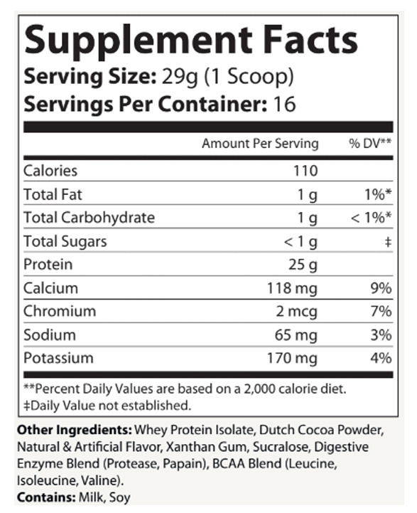 WHEY PROTEIN POWDER - Armor Isolate Chocolate