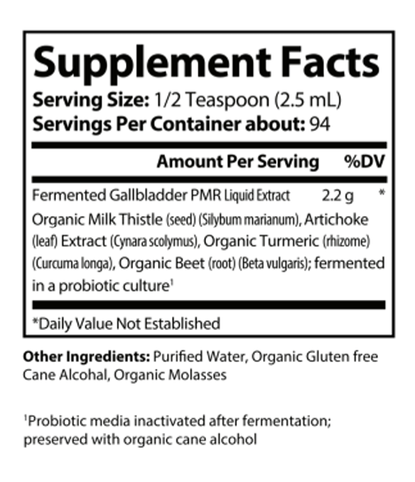 HEALTHY BODY - Fermented Gallbladder Support