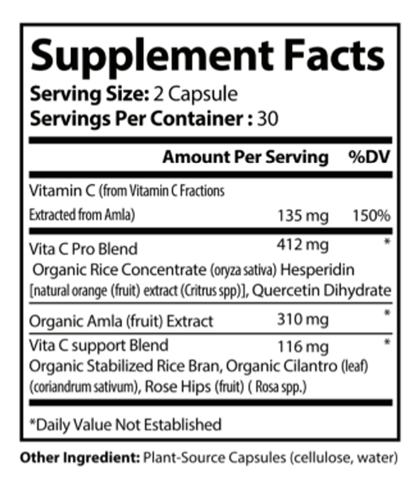 HEALTHY BODY - Plant-Source Vitamin C