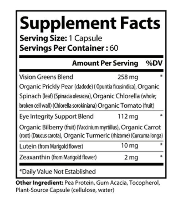 HEALTHY BODY - Vision & Eye Support Plus