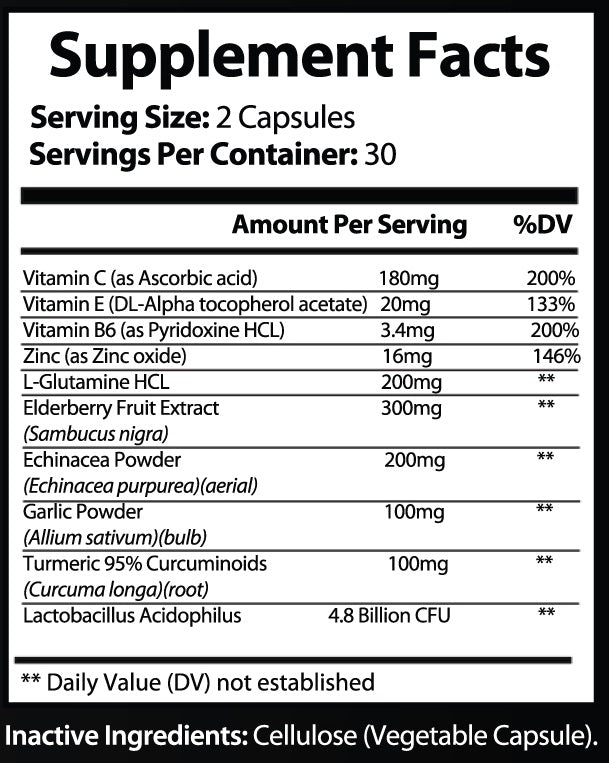 HEALTHY BODY - Immune Support Elderberry with Vitamin C