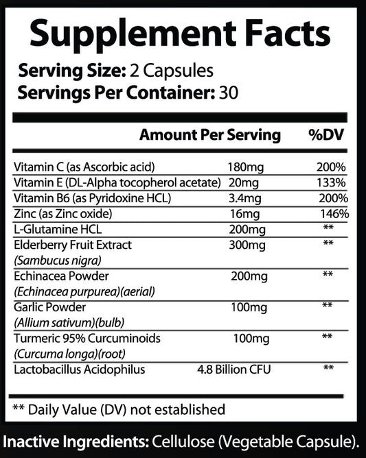 HEALTHY BODY - Immune Support Elderberry with Vitamin C