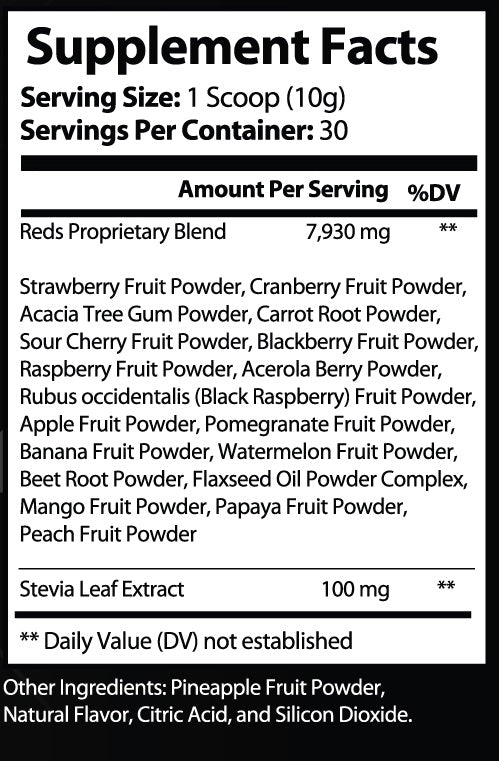 HEALTHY BODY - Red Superfood Powder Kiwi Strawberry