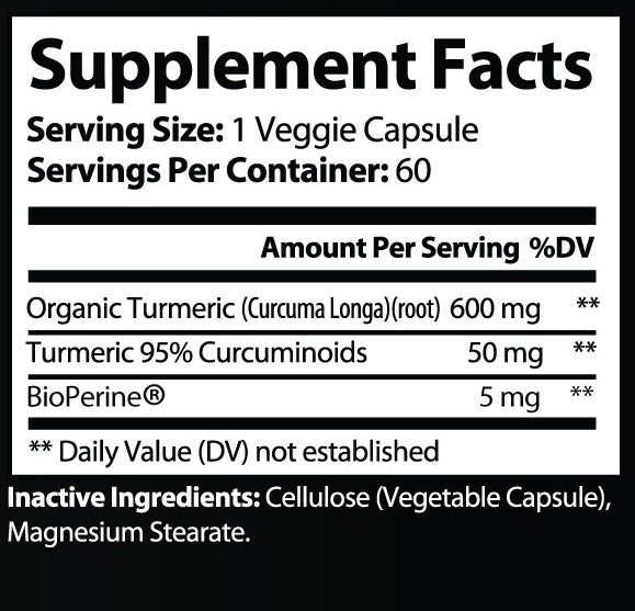 HEALTHY BODY - Turmeric with BioPerine