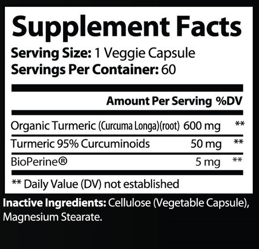 HEALTHY BODY - Turmeric with BioPerine