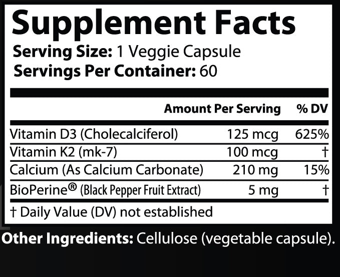 HEALTHY BODY - Vitamin K2 + D3