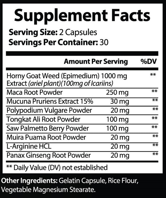 MALE HEALTH - Horny Goat Weed Blend