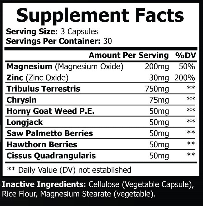 MALE HEALTH - Natural Testosterone Support