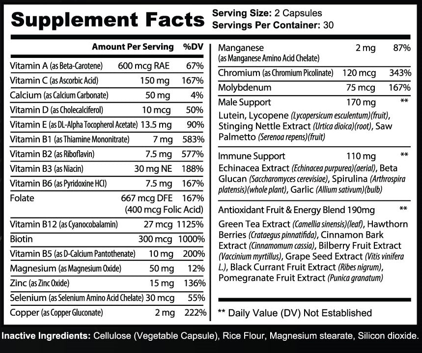 MALE HEALTH - Ultimate Vitamin Blend