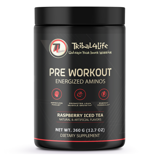 PRE WORKOUT - Energized Aminos Raspberry Iced Tea