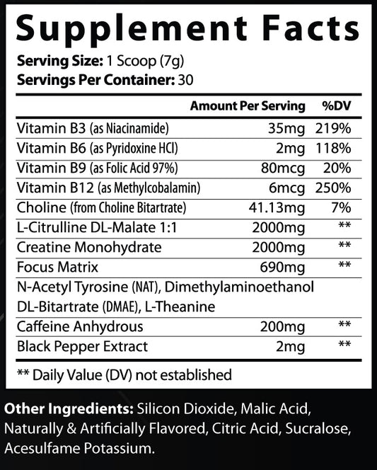 PRE WORKOUT - Energy Grape