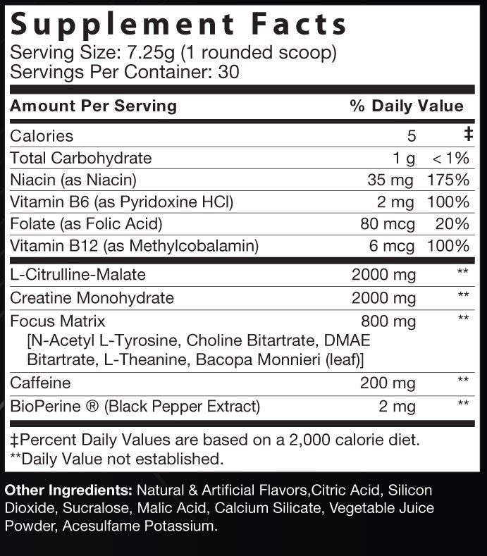 PRE WORKOUT Fruit Punch