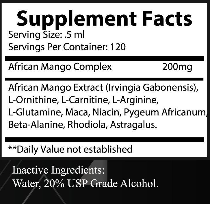 ULTIMATE LIQUID BURN DROPS - w/ African Mango