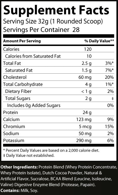 WHEY PROTEIN Powder Chocolate