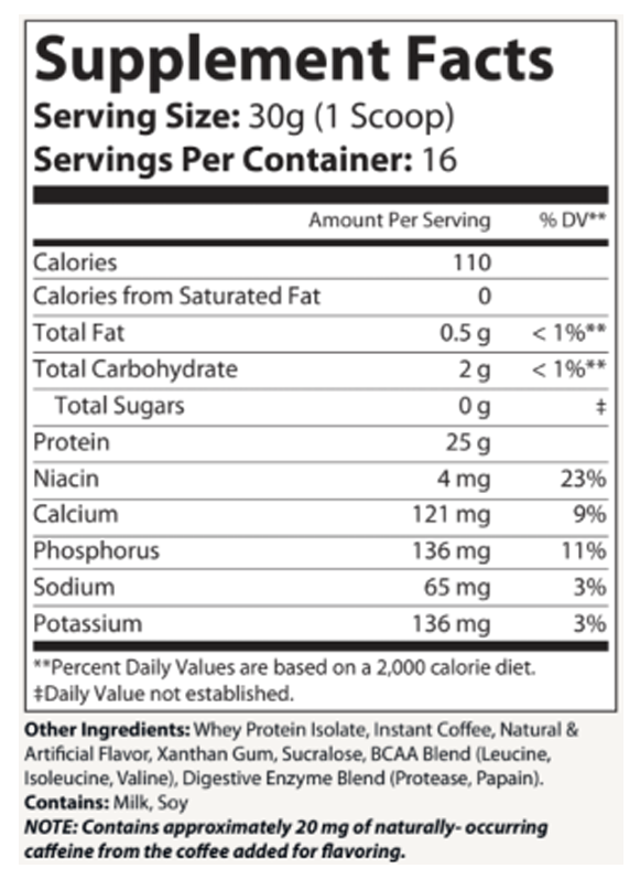 WHEY PROTEIN POWDER - Armor Isolate Cappuccino