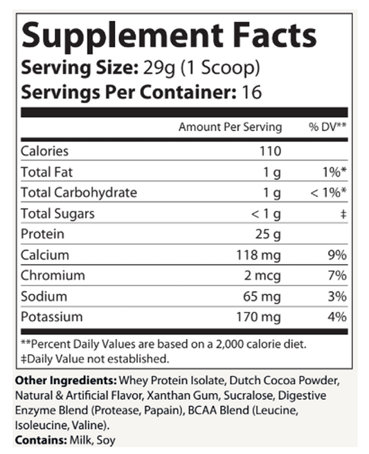 WHEY PROTEIN POWDER - Armor Isolate Chocolate