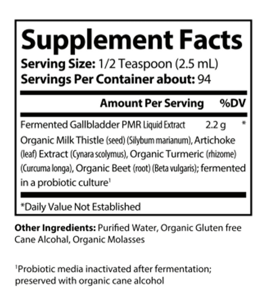 HEALTHY BODY - Fermented Gallbladder Support