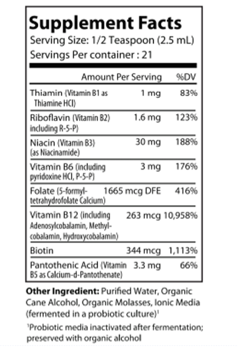 HEALTHY BODY - Fermented Vitamin B Complex (2 fl oz)