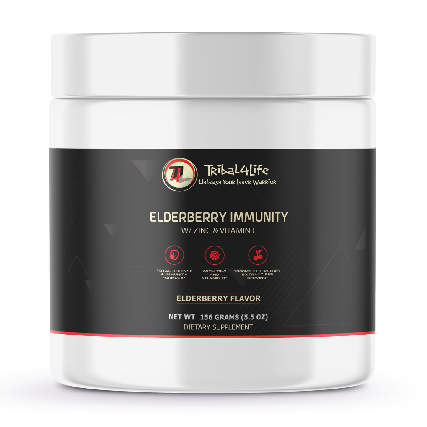 HEALTHY BODY - Elderberry Immunity Powder with Zinc & Vitamin C