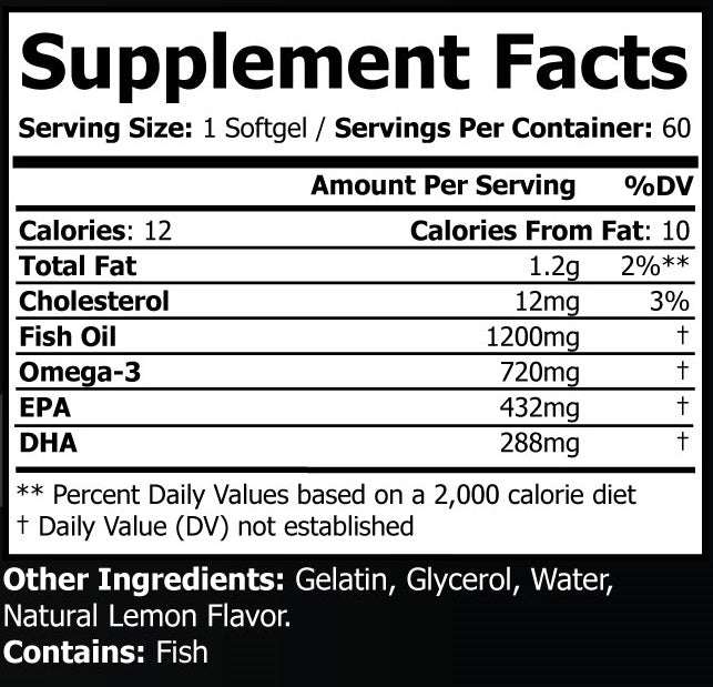 HEALTHY BODY - Omega 3 Fish Oil