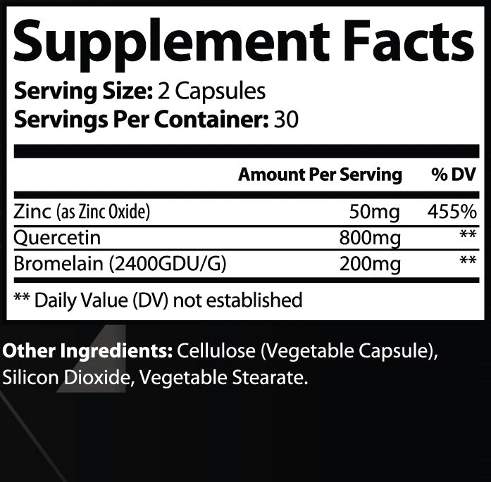 HEALTHY BODY - Quercetin Plus With Bromelain