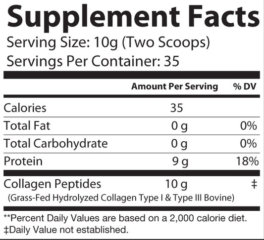 SPORTS NUTRITION - Collagen Type 1 & 3 (Grass Fed)